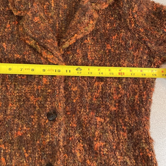 Carole Little - Fuzzy button up sweater. Size M - Picture 5 of 7